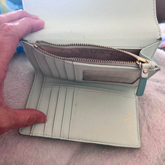 Kate Spade wallet in beautiful light turquoise blue. - Picture 4 of 4